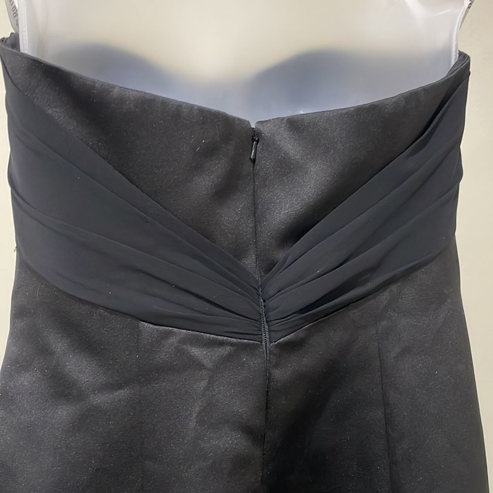 🕶️ NWOT David’s Bridal Prom Semi Formal Black Gown. Size 4 S Small - Picture 7 of 15